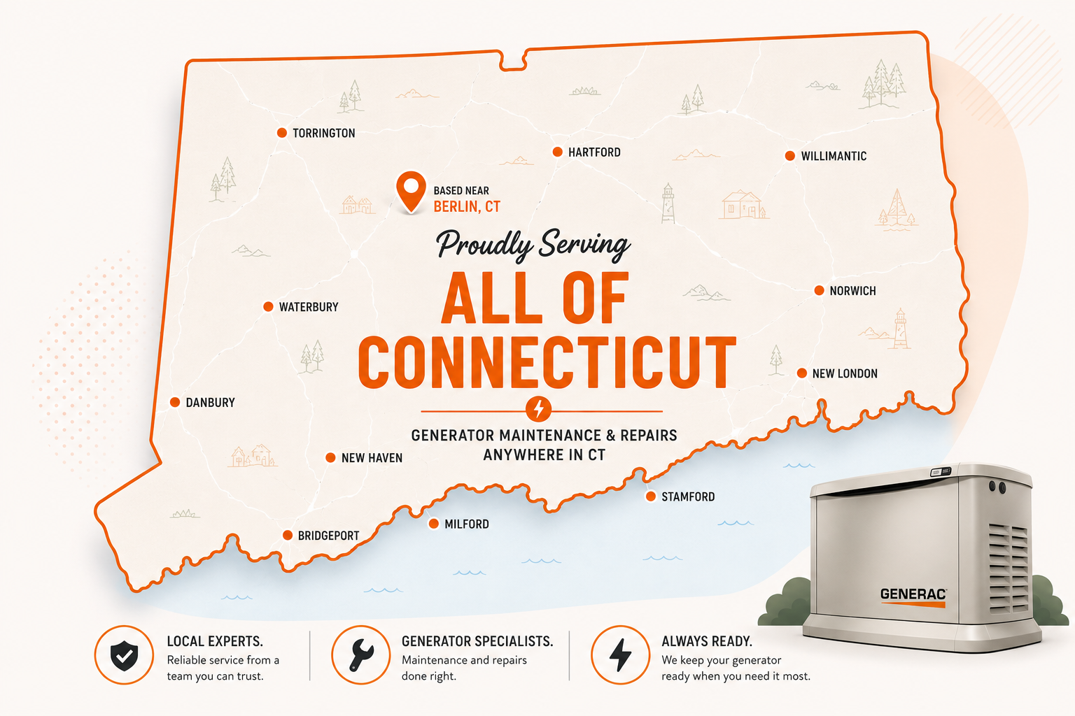 Doctor Generator Connecticut service area
